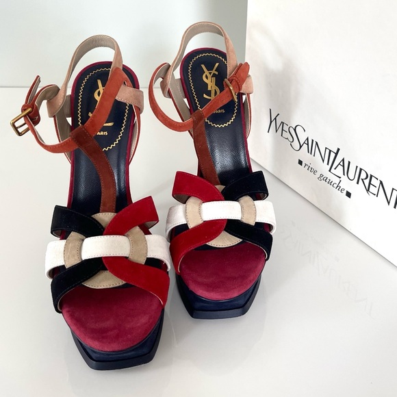 AUTHENTIC YSL LIMITED EDITION TRIBUTE PACIFIC HEELS - Picture 1 of 13